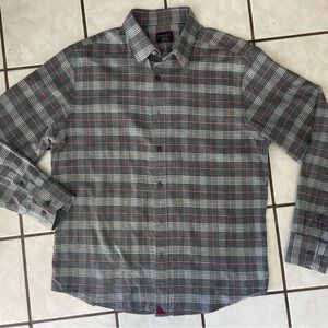 UNTUCKit Men's brushed flannel Plaid Button Down Shirt, like new, medium